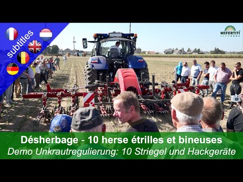 Mechanical weed control - Demonstration of 10 harrows and hoeing machines