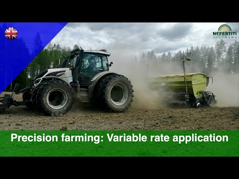 Precision farming: sowing canola with variable rate application